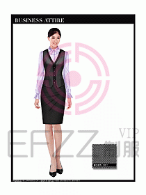 女職業(yè)裝時尚馬夾設(shè)計328