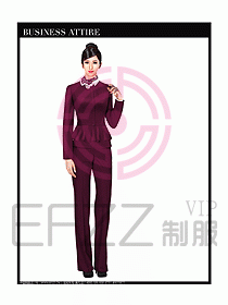 空姐職業服裝設計效果圖464