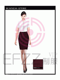 空姐職業服裝設計效果圖469