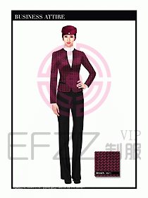 空姐職業(yè)服裝設(shè)計(jì)效果圖490