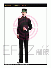 酒店門童行李生制服設(shè)計836