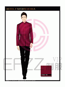 酒店中餐服務員制服設計圖1308