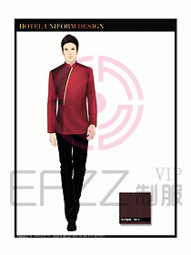 酒店中餐服務員制服設計圖1310