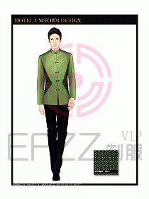 酒店中餐服務員制服設計圖1312