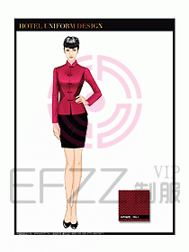 酒店中餐服務(wù)員制服設(shè)計(jì)圖1317