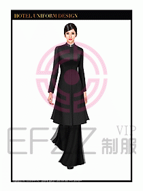 酒店餐飲咨客制服設計圖644