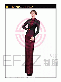 酒店餐飲咨客制服設計圖646