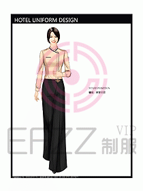 酒店西餐廳領班制服設計圖054