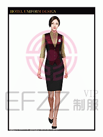 酒店西餐廳領班制服設計圖061