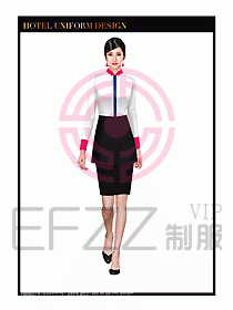 餐飲西餐廳服務(wù)員制服設(shè)計圖870