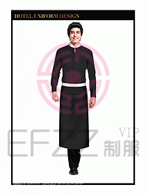 餐飲西餐廳服務員制服設計圖873