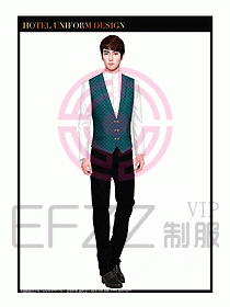 餐飲西餐廳服務(wù)員制服設(shè)計圖875