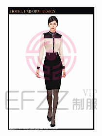餐飲西餐廳服務員制服設計圖882