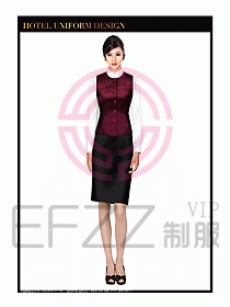 餐飲西餐廳服務(wù)員制服設(shè)計(jì)圖880