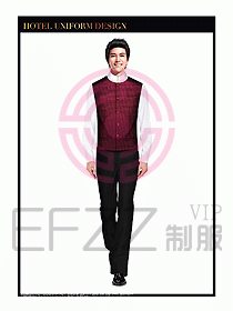 餐飲西餐廳服務員制服設計圖881