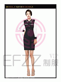餐飲西餐廳服務員制服設計圖886