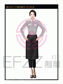 餐飲西餐廳服務員制服設計圖896