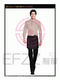 餐飲西餐廳服務員制服設計圖909