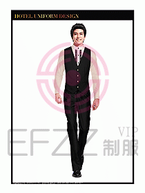 餐飲西餐廳服務(wù)員制服設(shè)計圖919