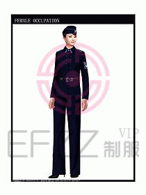 獵裝保安服設(shè)計(jì)服裝圖249