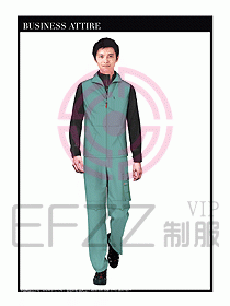 工程服馬夾服裝效果圖045