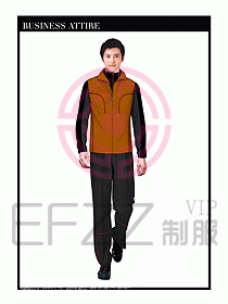 工程服馬夾服裝效果圖057