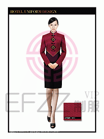 酒店服裝中餐服務員制服1352