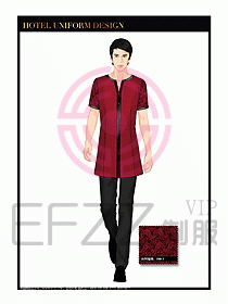 酒店服裝中餐服務員制服1362