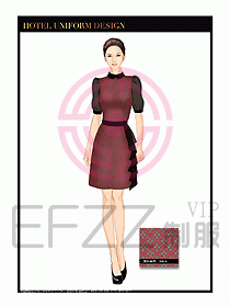 酒店服裝中餐服務(wù)員制服1366