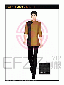 酒店服裝中餐服務員制服1378