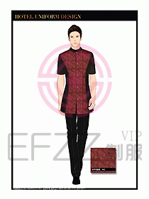 酒店服裝中餐服務員制服1385