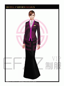 酒店餐廳咨客制服設(shè)計圖653