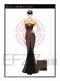 酒店餐廳咨客制服設(shè)計(jì)圖664