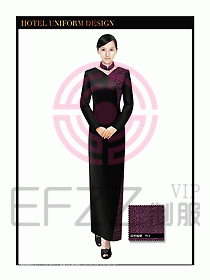 酒店餐廳咨客制服設計圖662