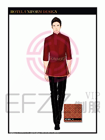 酒店餐廳咨客制服設計圖666