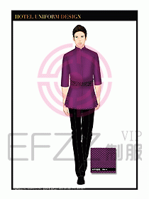 酒店餐廳咨客制服設計圖667
