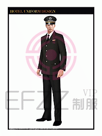 酒店門(mén)童行李生制服設(shè)計(jì)圖846