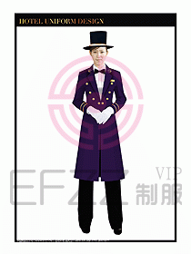 酒店門童行李生制服設計圖851