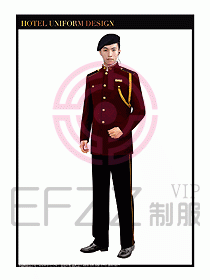 酒店門(mén)童行李生制服設(shè)計(jì)圖854
