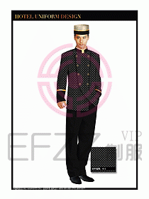酒店門童行李生制服設計圖860