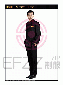 酒店門童行李生制服設計圖858