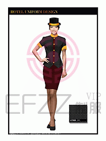 酒店門童行李生制服設計圖871
