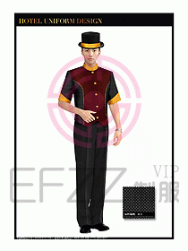 酒店門童行李生制服設計圖870