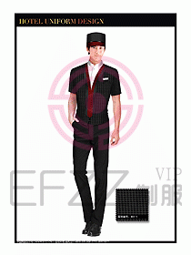 酒店門(mén)童行李生制服設(shè)計(jì)圖890