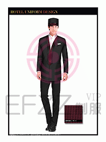 酒店門童行李生制服設(shè)計圖907