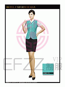SPA休閑會所服務員制服設計336