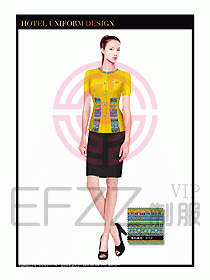 SPA休閑會所服務(wù)員制服設(shè)計347
