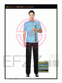 SPA休閑會所服務員制服設計349