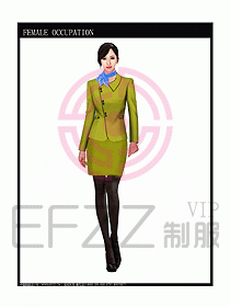 專賣店營業員服裝設計圖1001