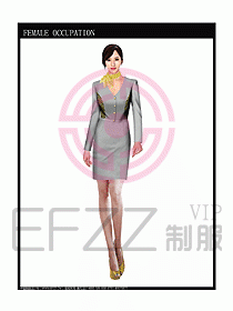 專賣店營業員服裝設計圖1009